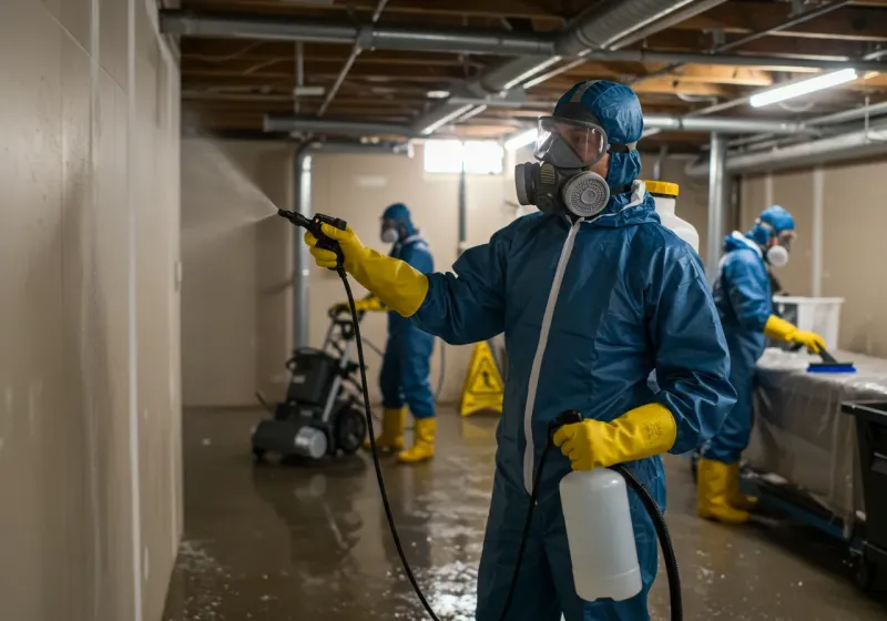 Basement Sanitization and Antimicrobial Treatment process in Silver Lake, KS